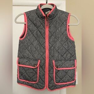 Crewcuts J. Crew Herringbone Print Vest Girls Size 10